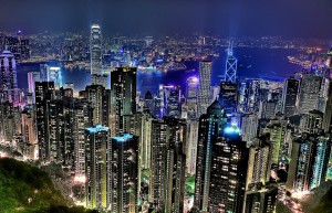 ночной Гонконг